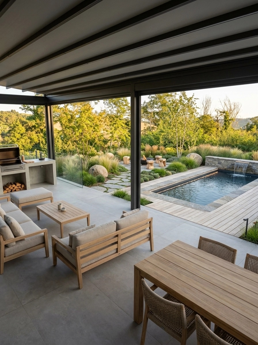 Landschaftsdesign im Scandinavian Garden-Stil — Garten von GenRoom AI
