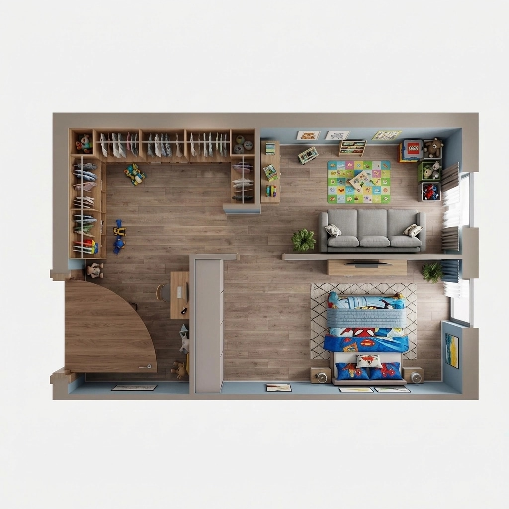 Interior design in Contemporary style — Living Room by GenRoom AI