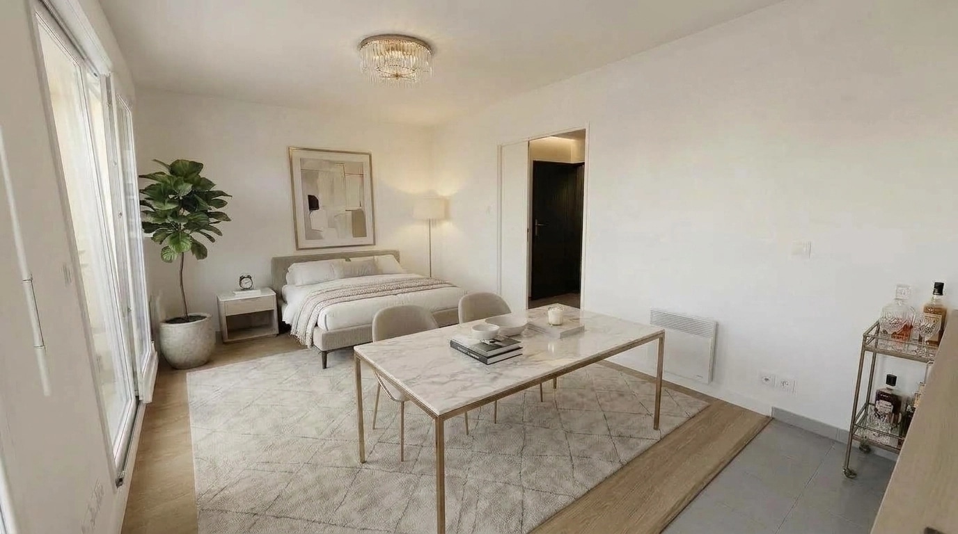 Transitional Living Room design — interior photo by GenRoom AI
