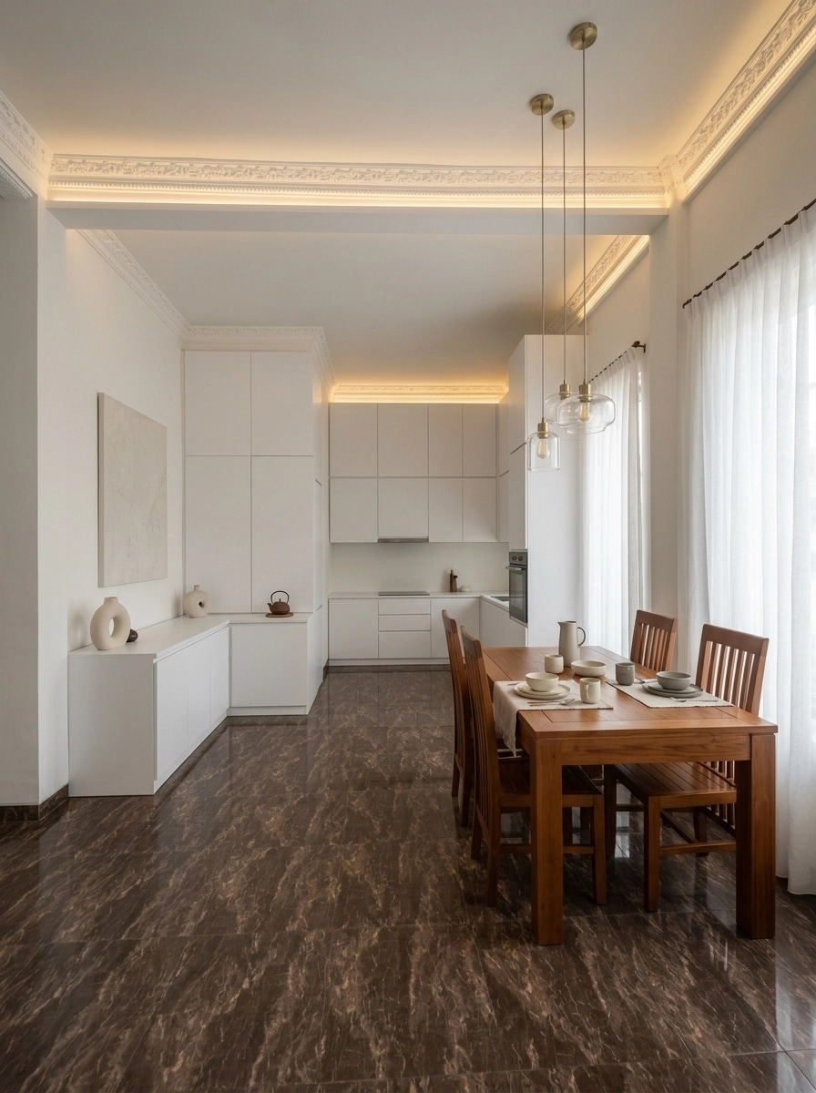Interior design in Minimalism style — dining_room by GenRoom AI