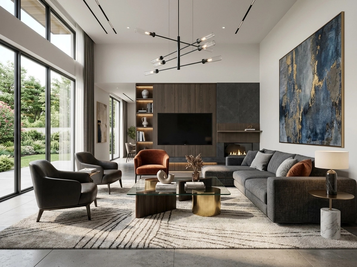 Interior design in Contemporary style — Living Room by GenRoom AI