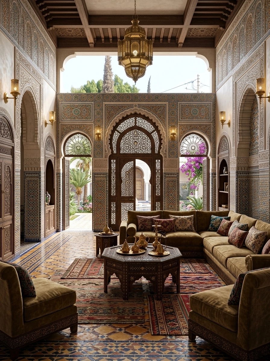 Interior design in Arabian / Moroccan style — Living Room by GenRoom AI