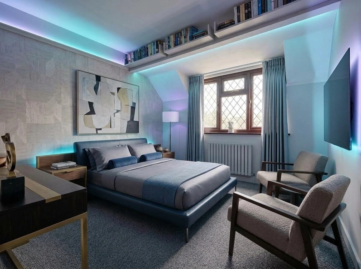 Interior design in Contemporary style — Living Room by GenRoom AI