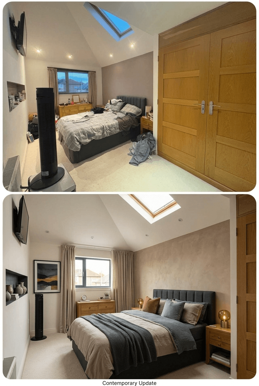 Interior design in Contemporary style — Bedroom by GenRoom AI