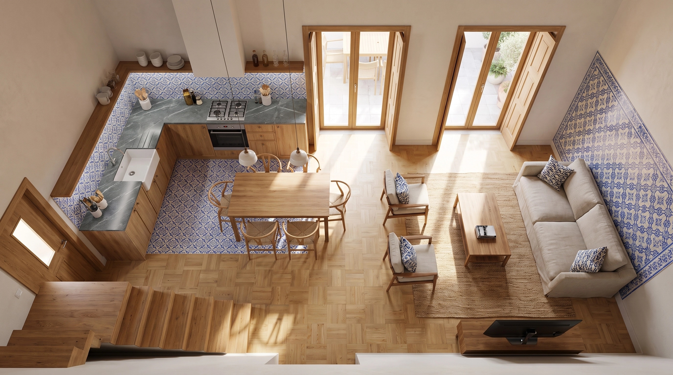 Portuguese Modern Living Room design — interior photo by GenRoom AI
