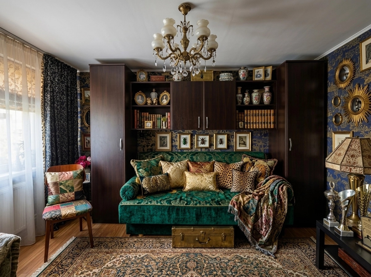Maximalist Bedroom design — interior photo by GenRoom AI
