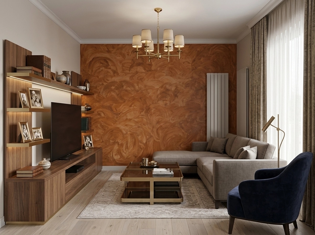 Interior design in Transitional style — Living Room by GenRoom AI