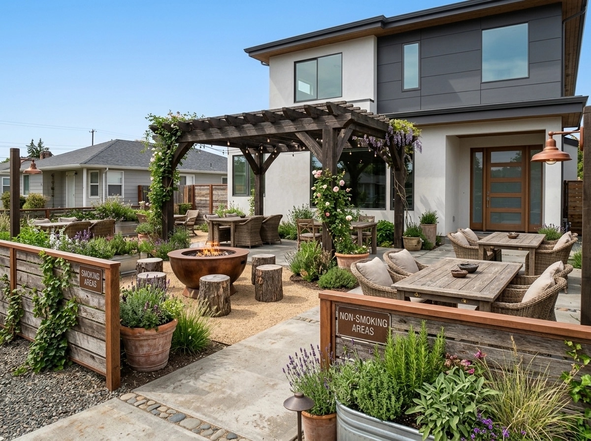 Country Rustic Garden Jardim design — yard photo by GenRoom AI
