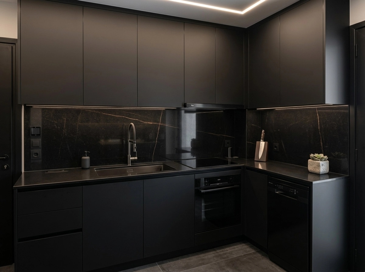 Blacktec Kitchen design — interior photo by GenRoom AI