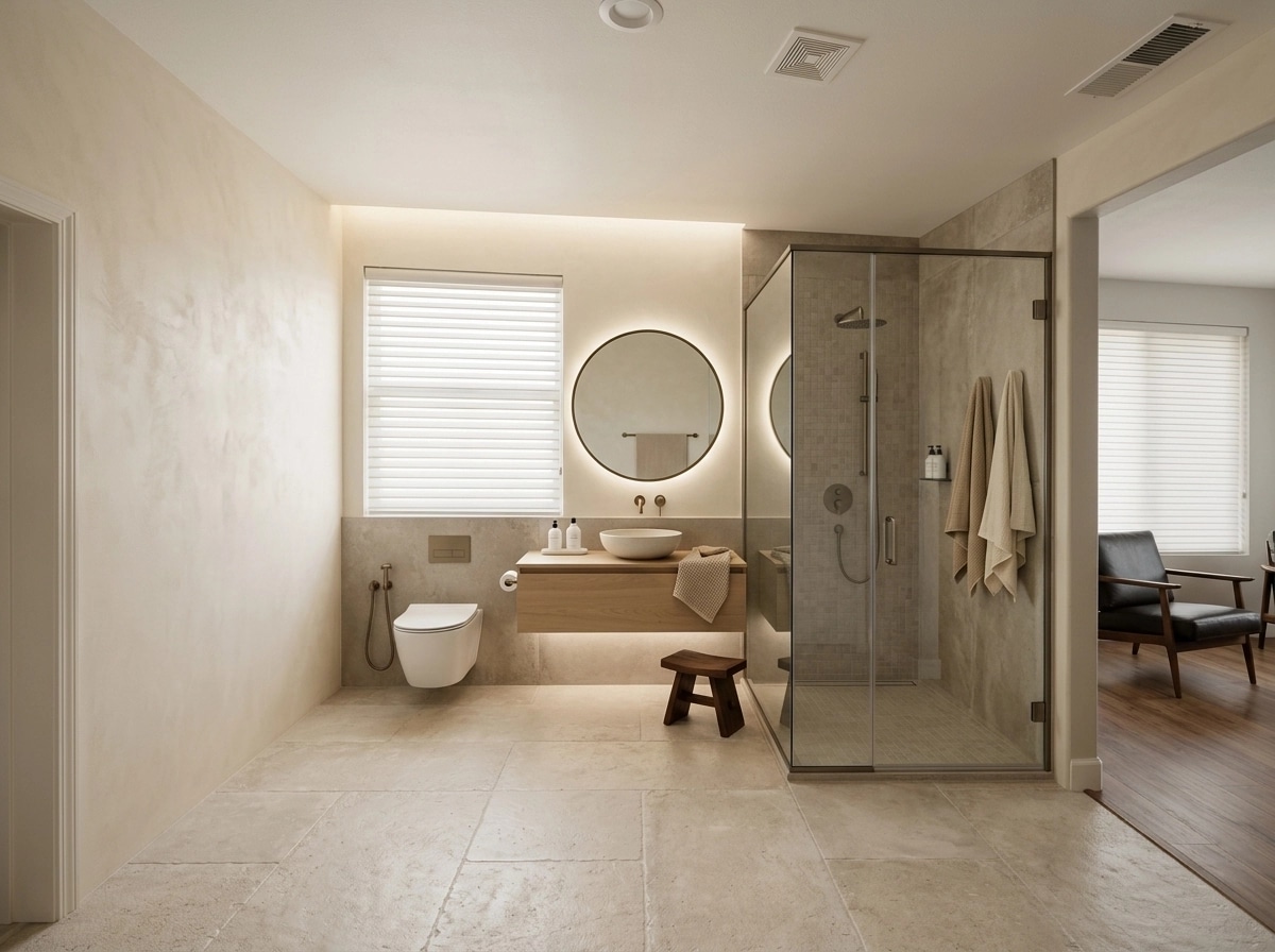 Japandi Banheiro design — interior photo by GenRoom AI