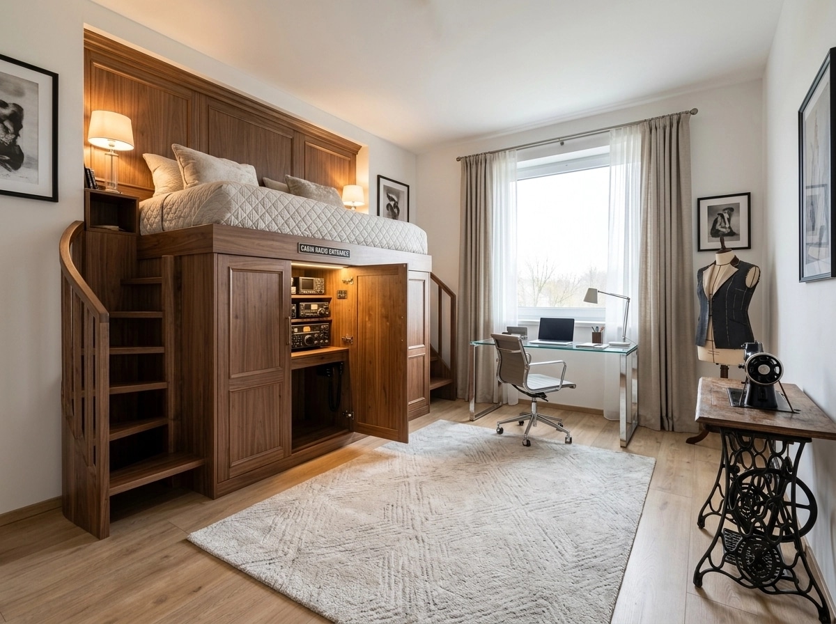 Interior design in Transitional style — Bedroom by GenRoom AI