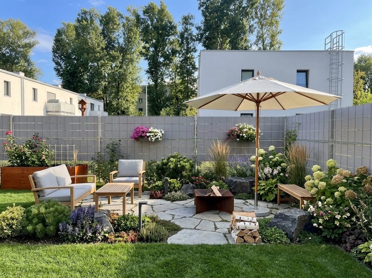 Landscape design in Scandinavian Garden style — Yard by GenRoom AI