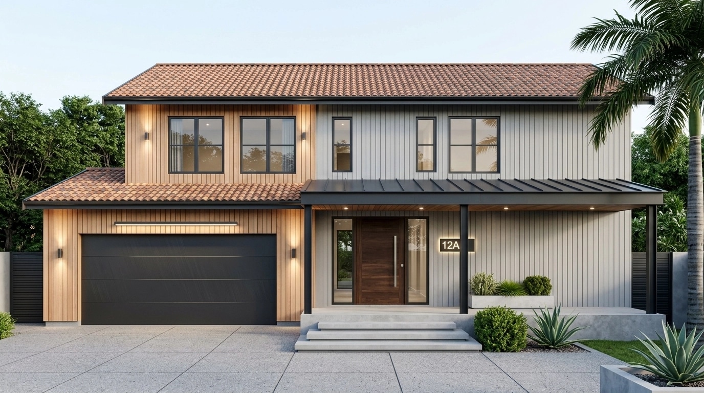 Facade design in Barnhouse Facade style — Facade by GenRoom AI