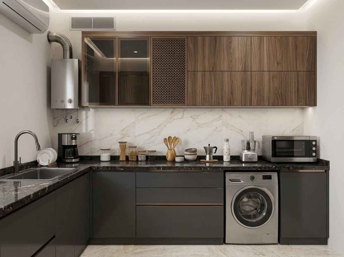 Kitchen interior in no_style style — photo by GenRoom AI