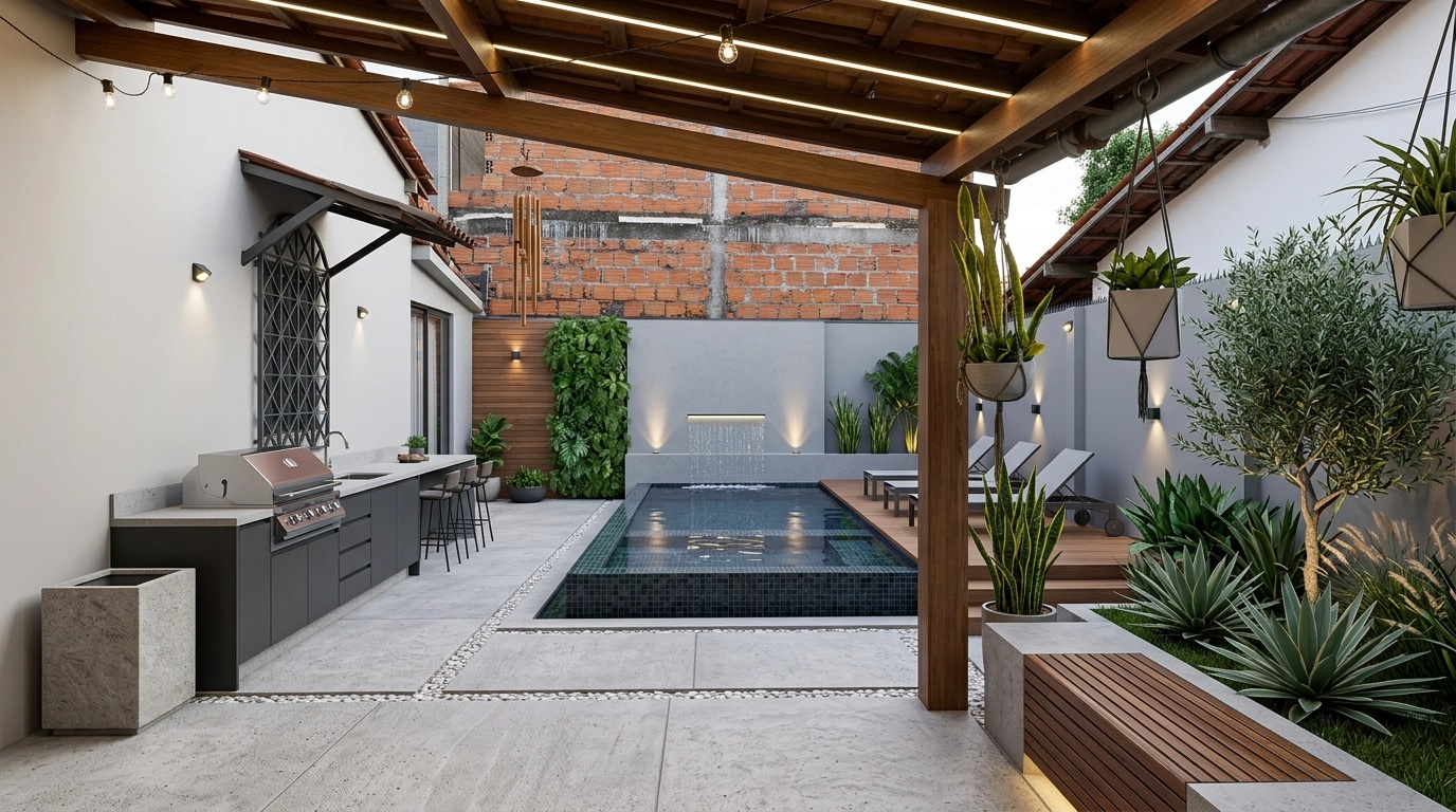 Landscape design in Contemporary Yard style — Yard by GenRoom AI