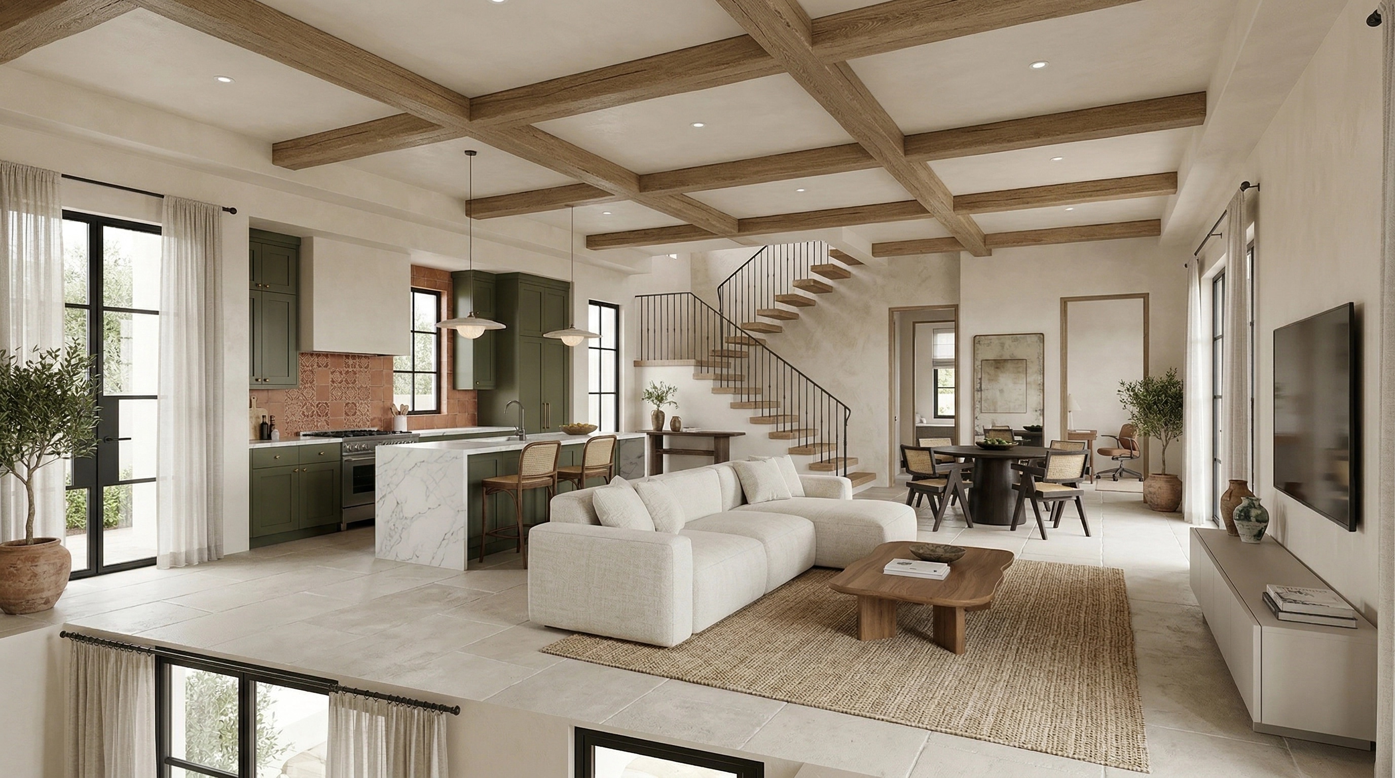 Interior design in Mediterranean style — Living Room by GenRoom AI