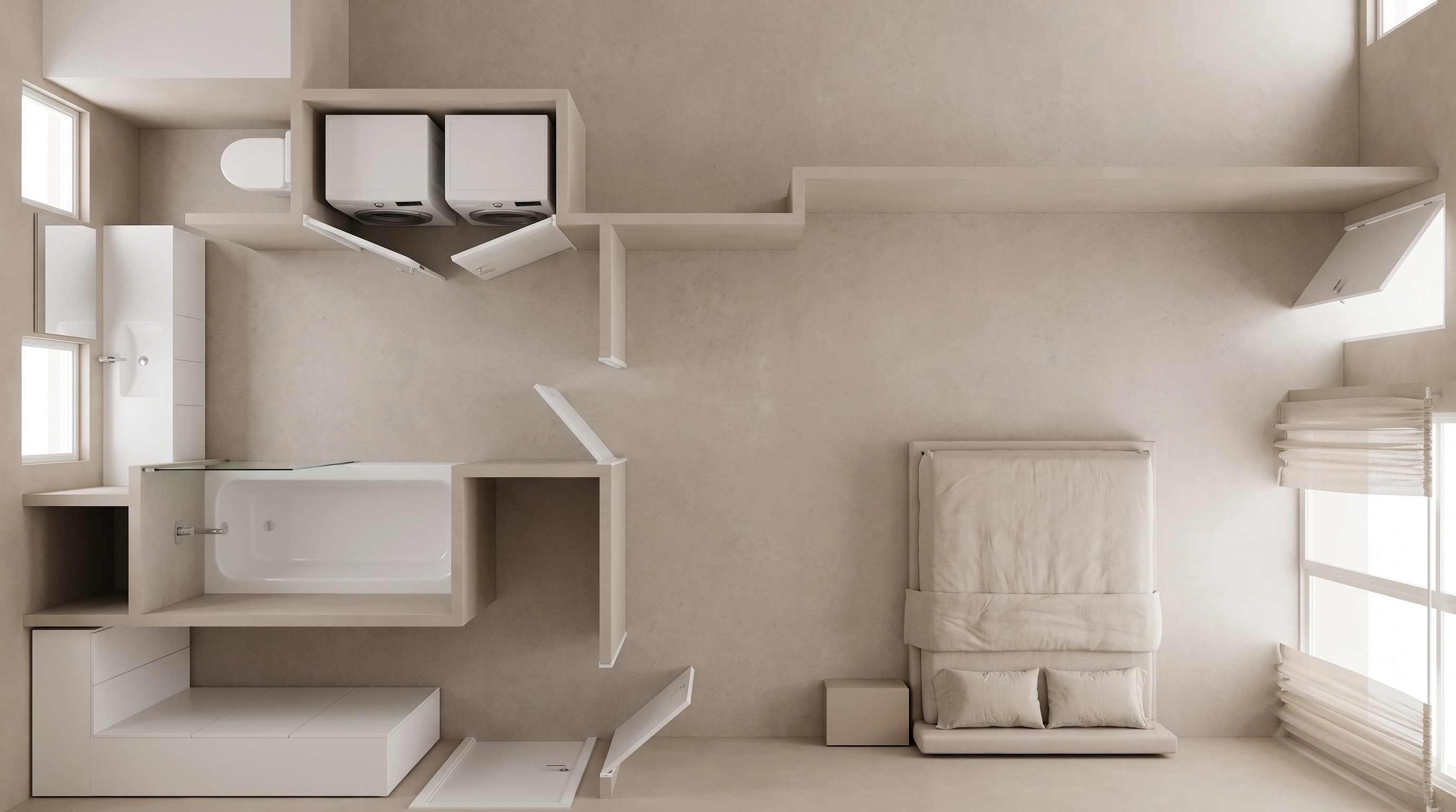 Interior design in Minimalism style — Living Room by GenRoom AI