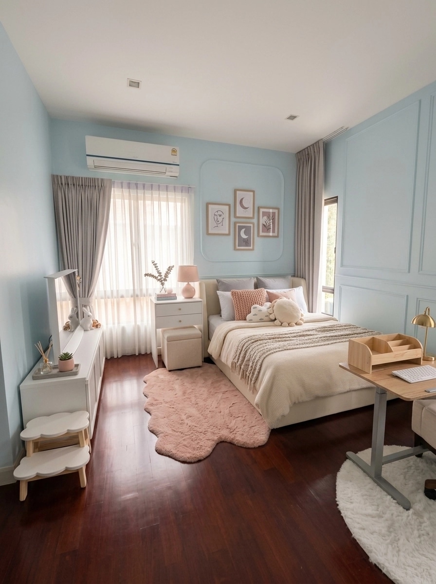 Interior design in Scandinavian style — Bedroom by GenRoom AI