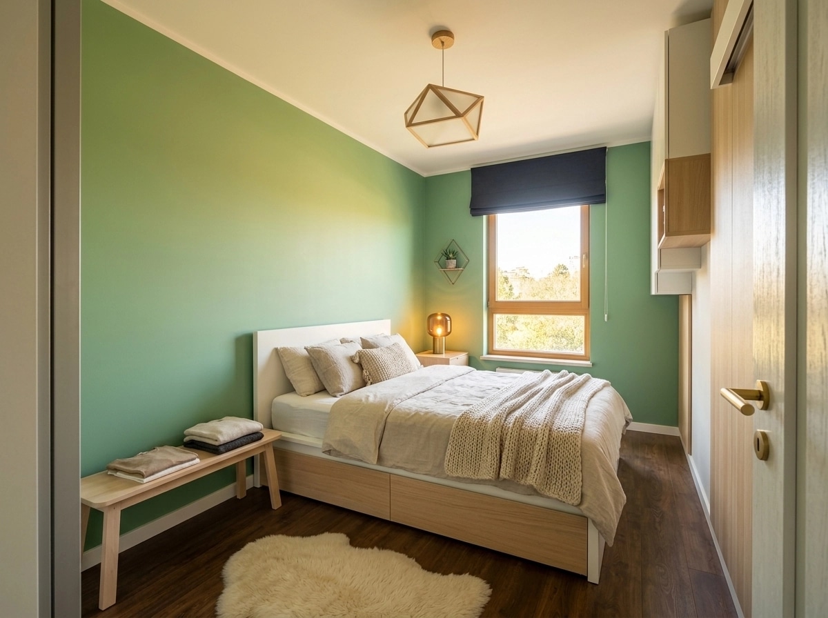 Interior design in Scandinavian style — Bedroom by GenRoom AI