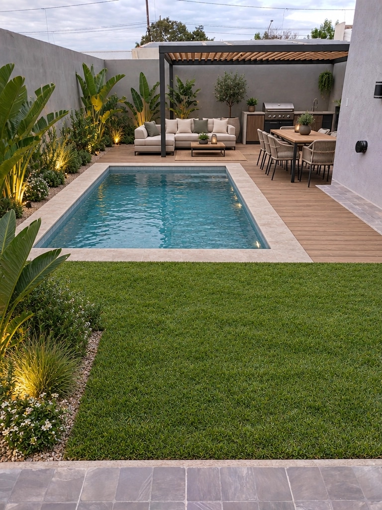 Landscape design in Minimalist Yard style — Yard by GenRoom AI