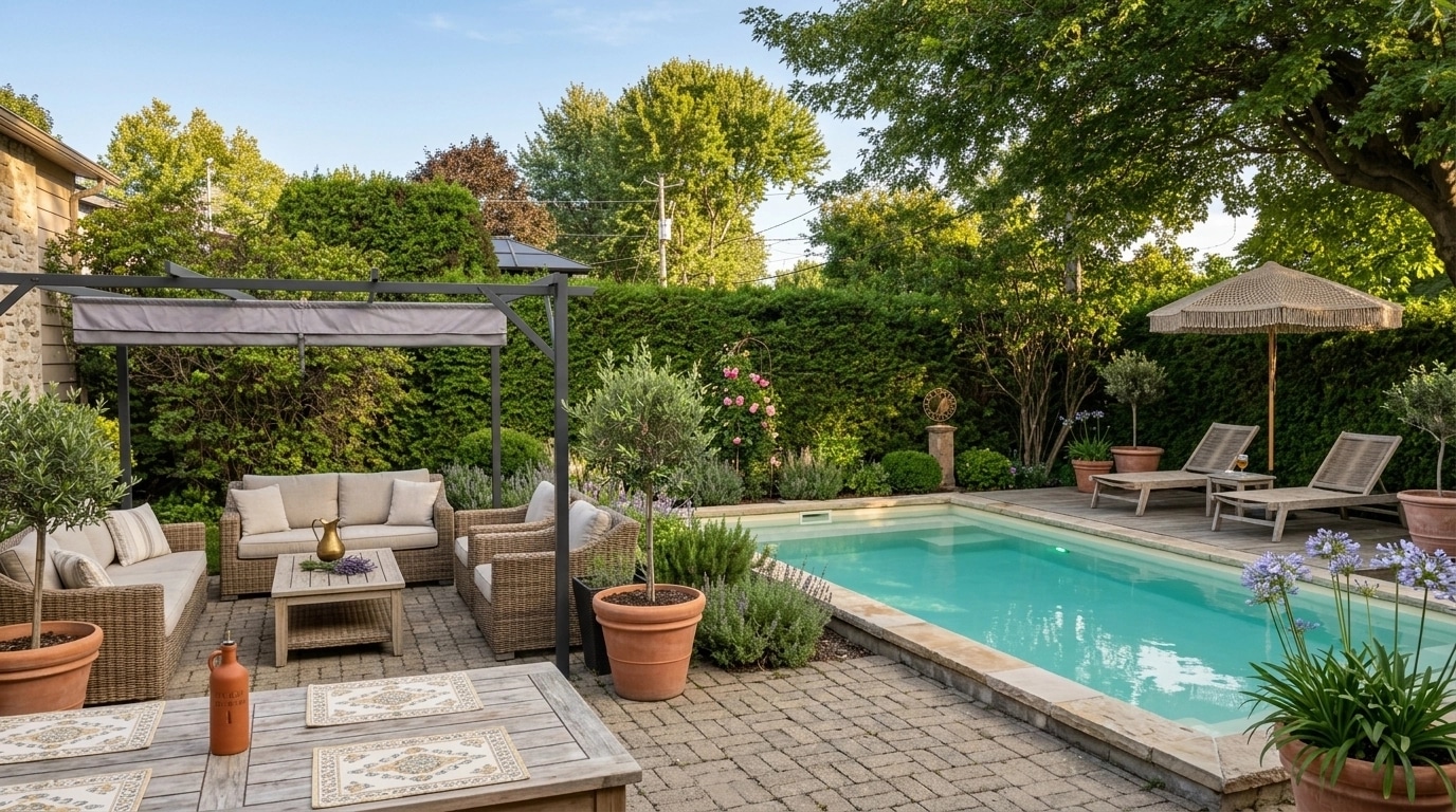 Design paisagístico em estilo Provence Garden — Jardim por GenRoom AI