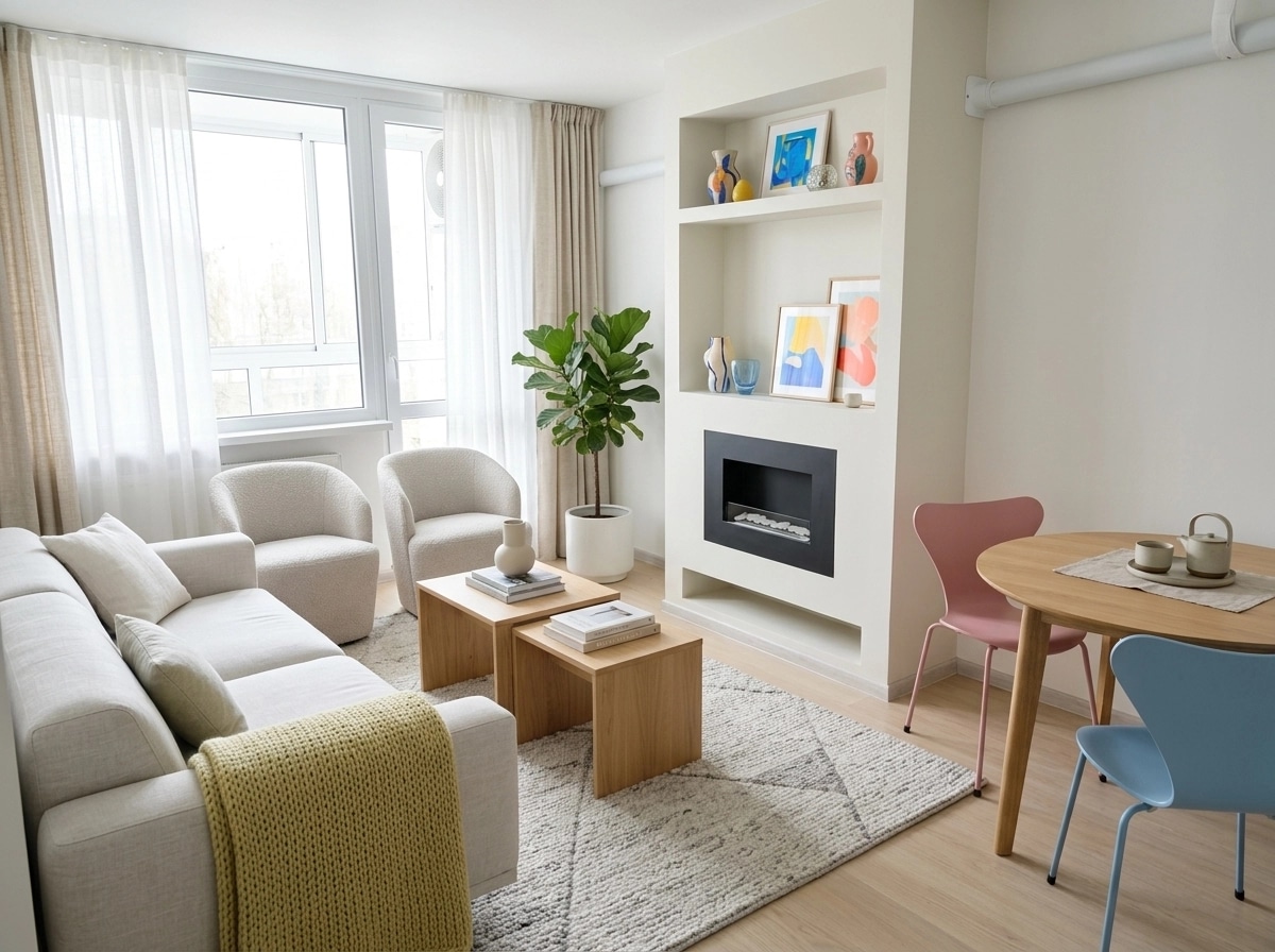 Scandinavian Living Room design — interior photo by GenRoom AI