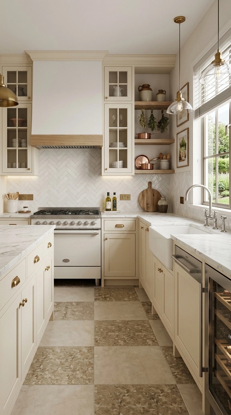 Kitchen interior in Modern Farmhouse style — photo by GenRoom AI
