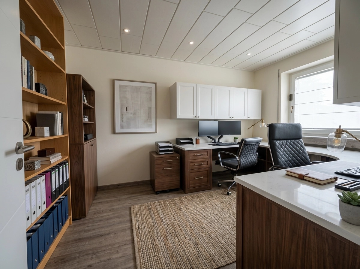 Transitional Office design — interior photo by GenRoom AI