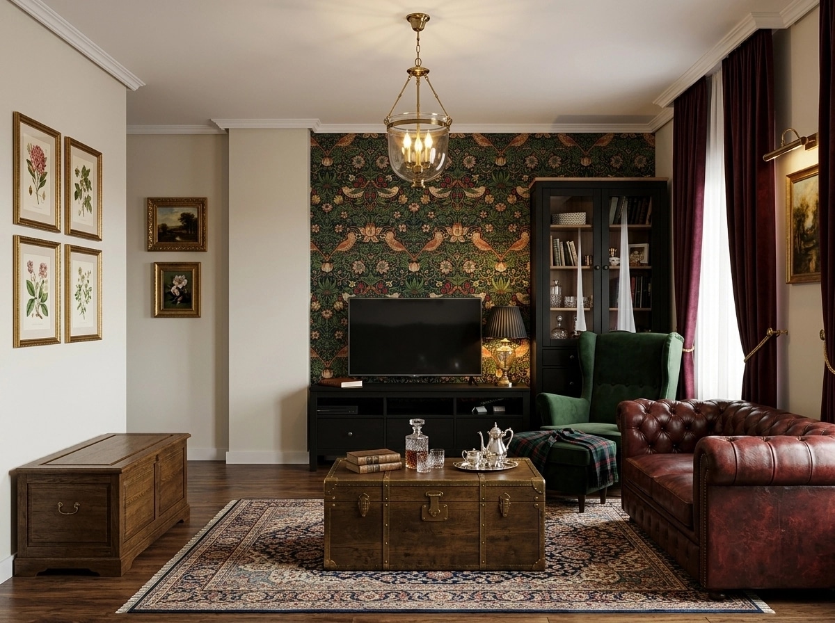 Interior design in British style — Living Room by GenRoom AI