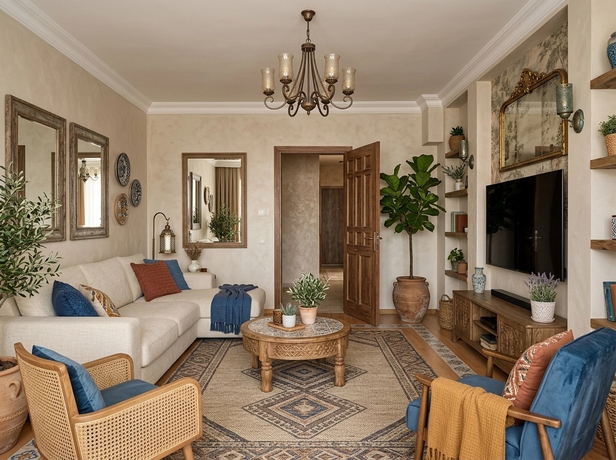 Interior design in Mediterranean style — Living Room by GenRoom AI