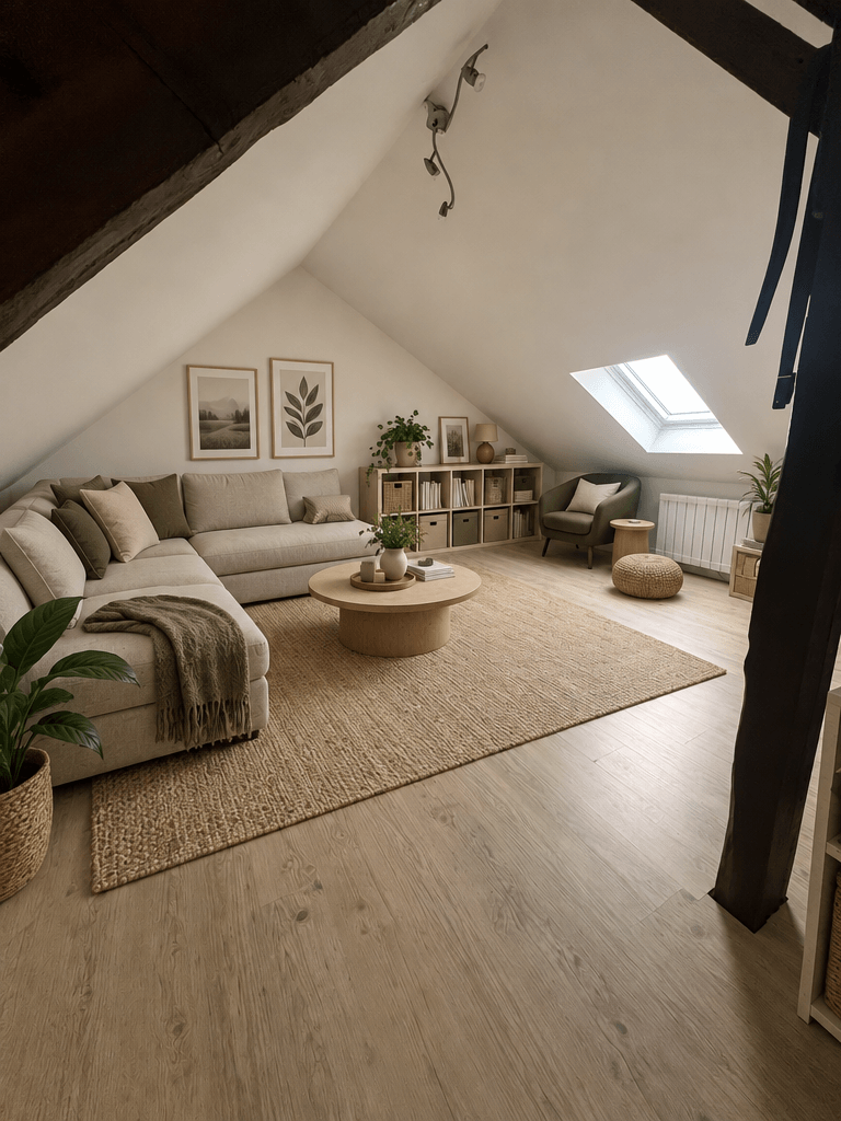Interior design in Minimalism style — attic by GenRoom AI