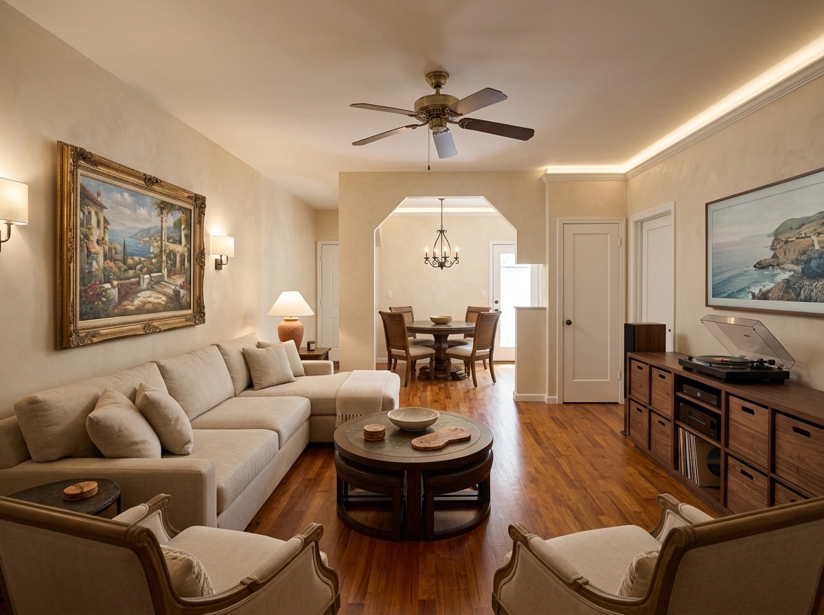 Interior design in Mediterranean style — Living Room by GenRoom AI