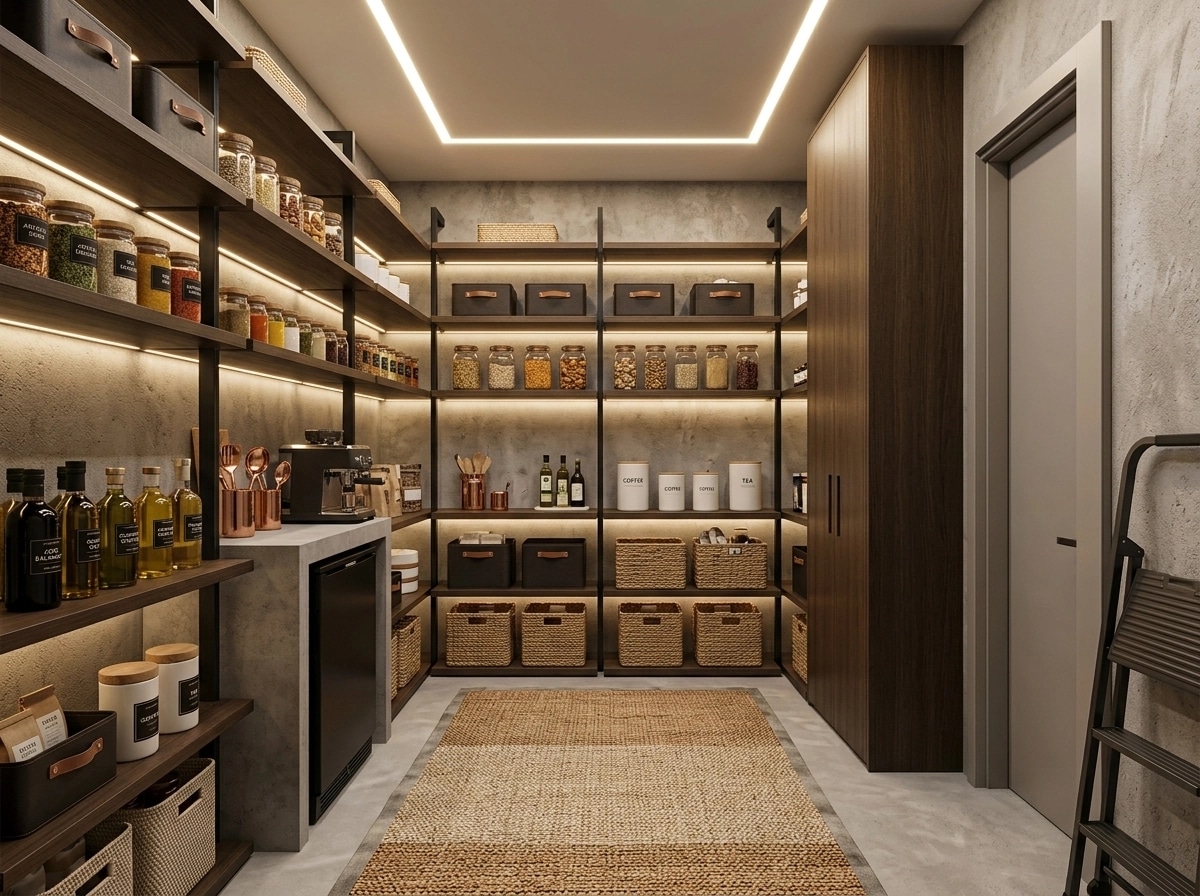 Interior design in Contemporary style — pantry by GenRoom AI