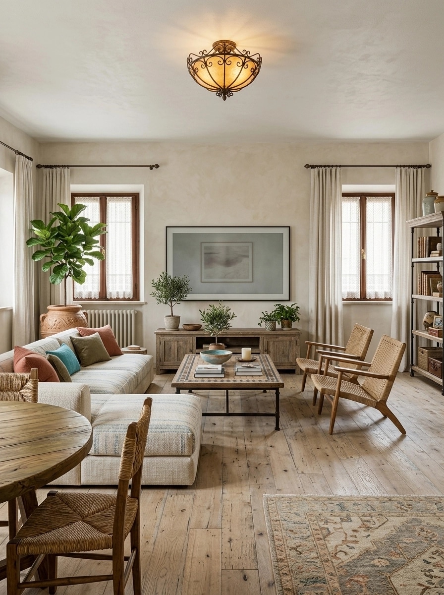 Interior design in Mediterranean style — Living Room by GenRoom AI