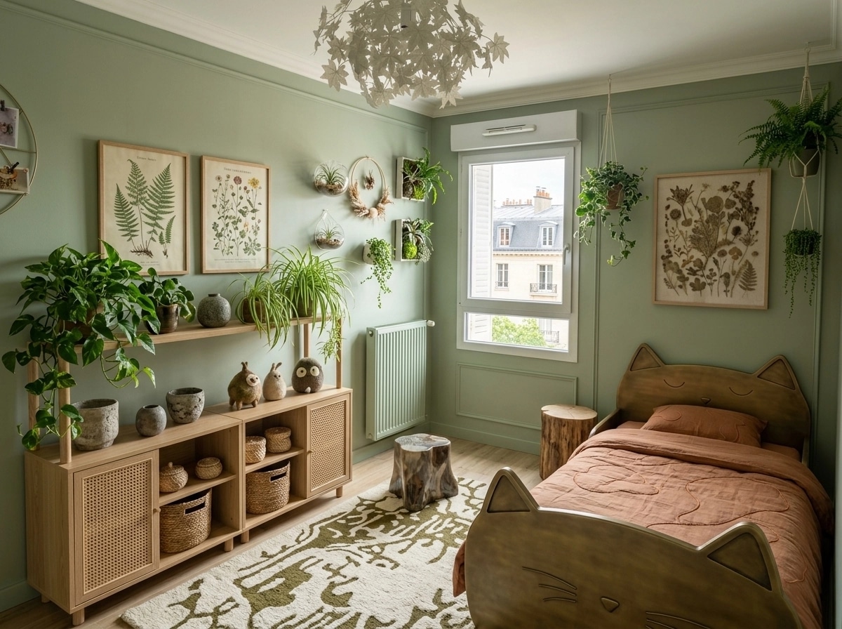 Interior design in Biophilic style — Kids Room by GenRoom AI