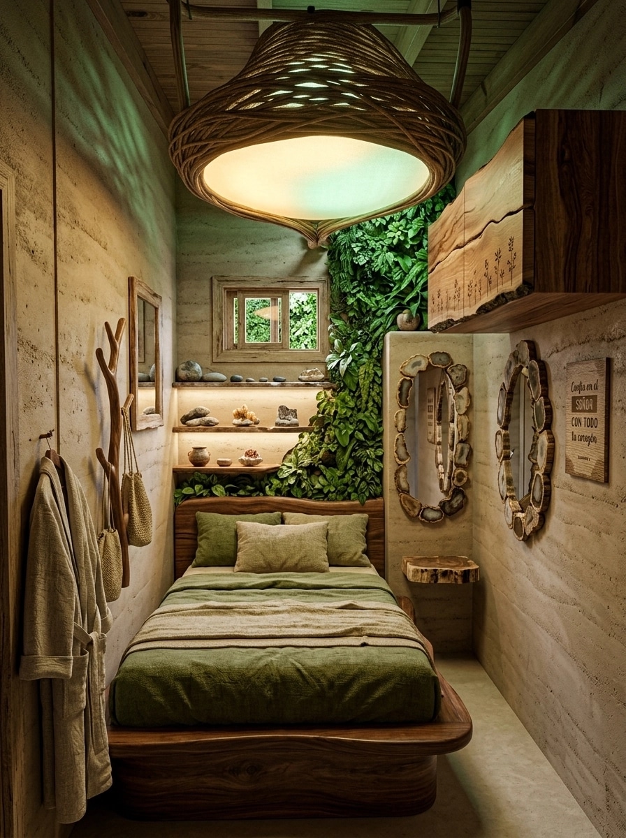 Interior design in Biophilic style — Bedroom by GenRoom AI