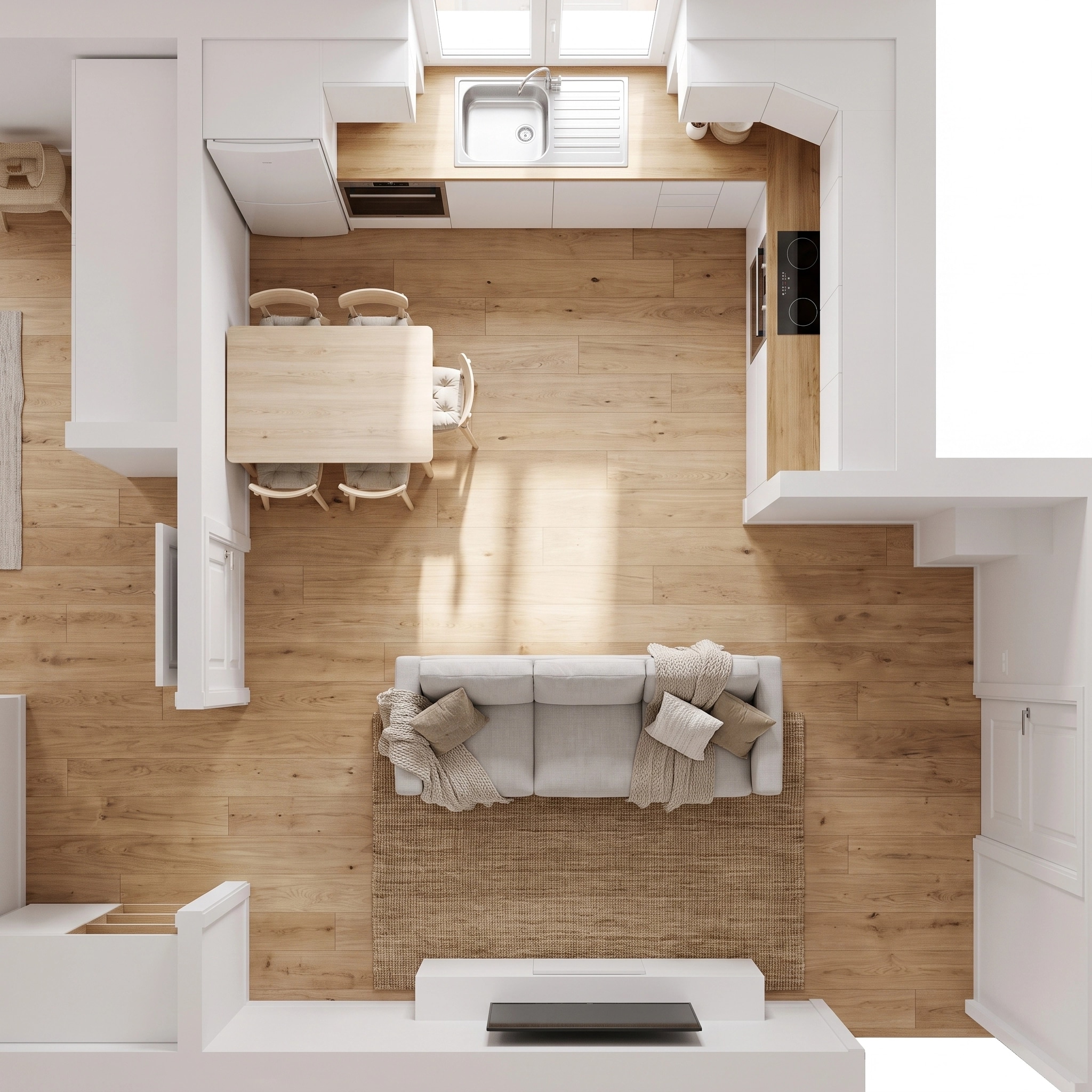 Scandinavian Living Room design — interior photo by GenRoom AI