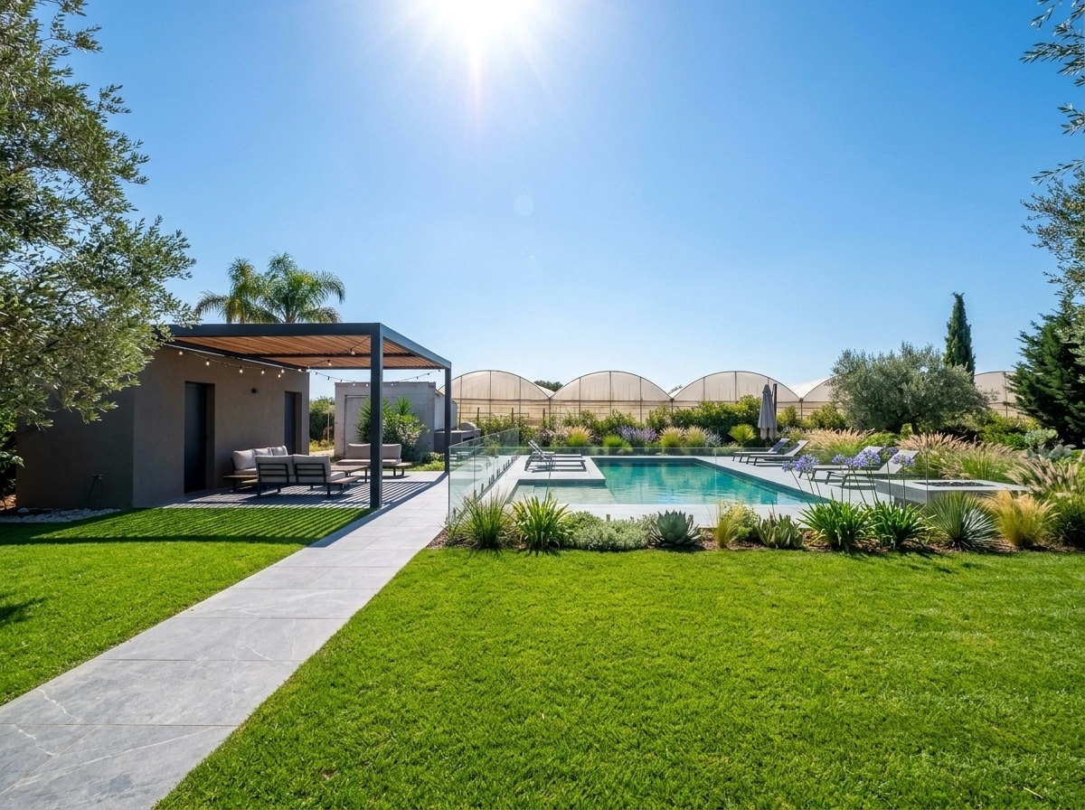 Landscape design in Contemporary Yard style — Yard by GenRoom AI