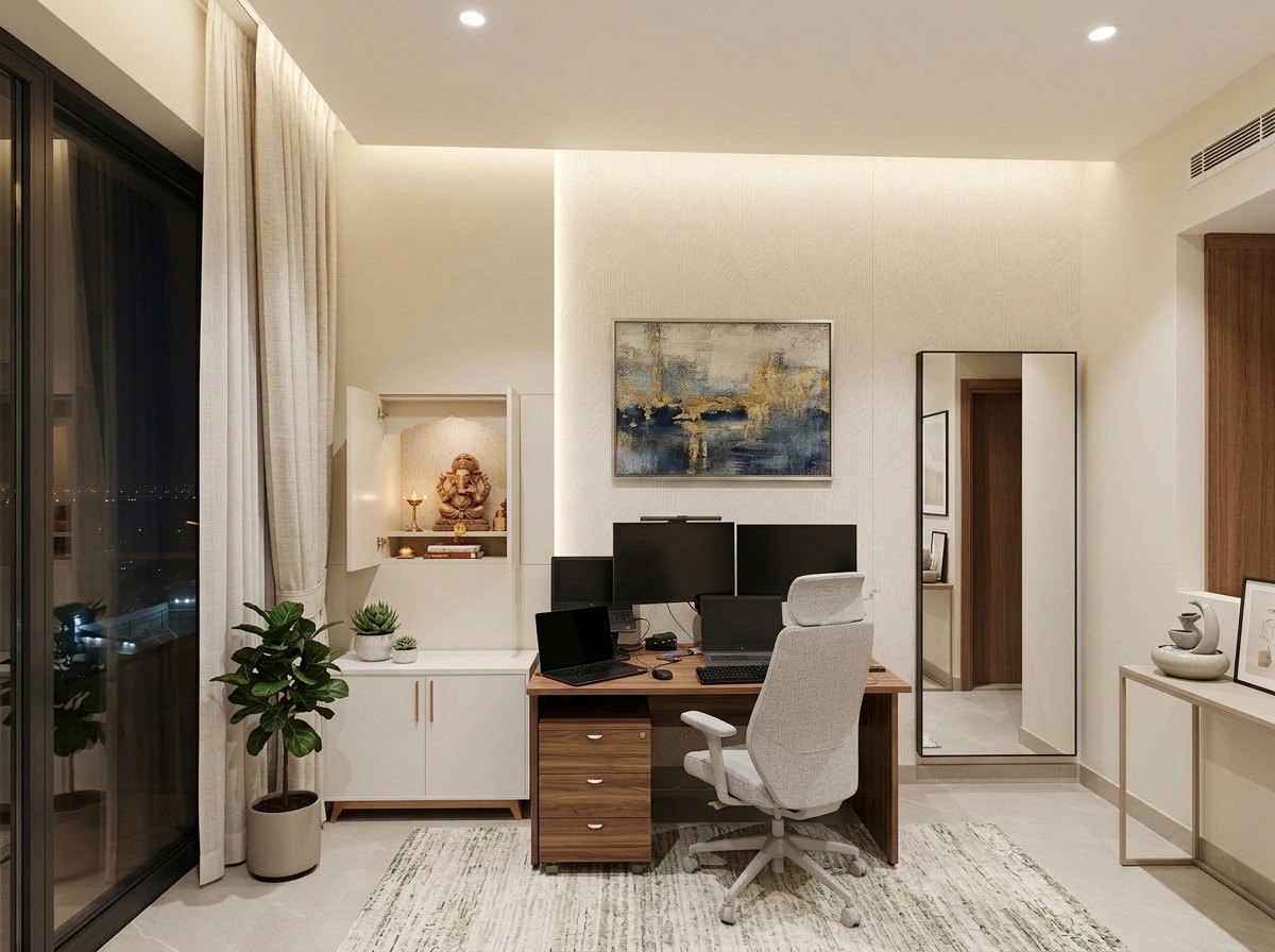 Office interior in Contemporary style — photo by GenRoom AI