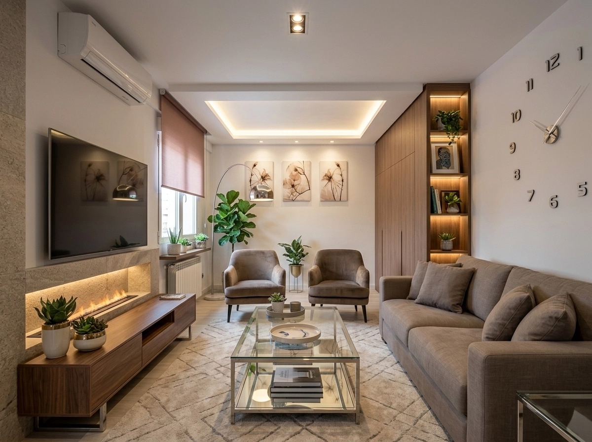 Interior design in Contemporary style — Living Room by GenRoom AI