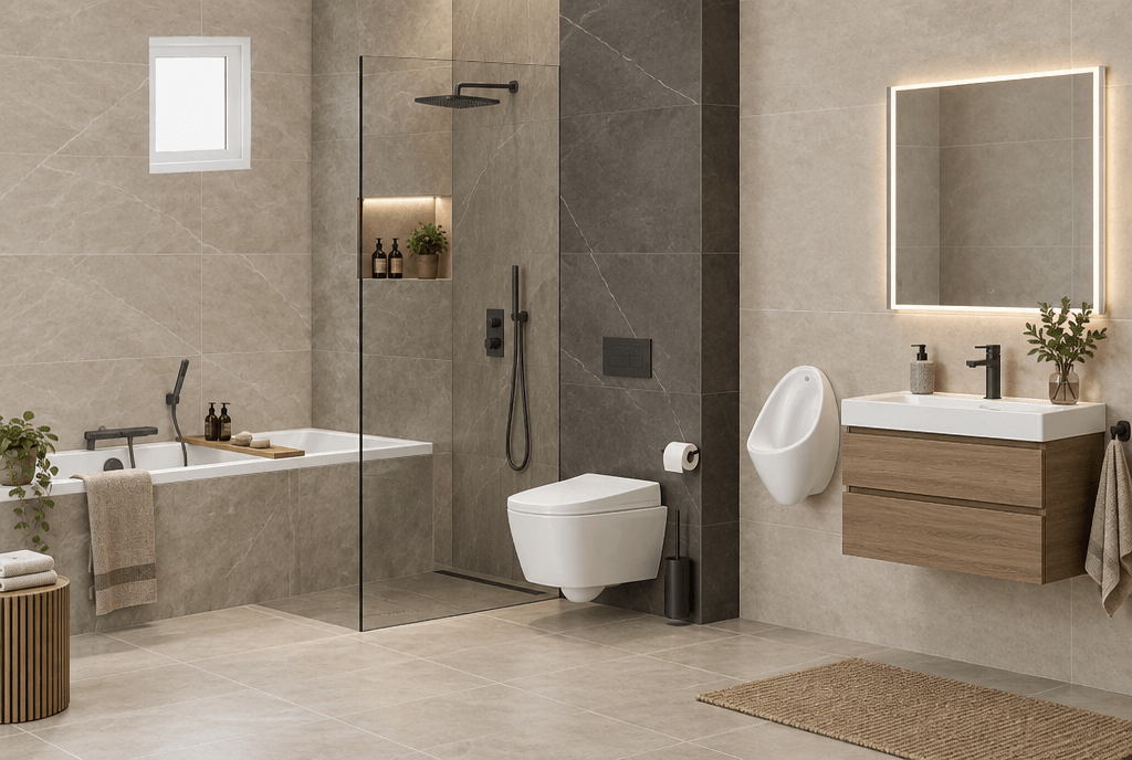 Interior design in Contemporary style — Bathroom by GenRoom AI