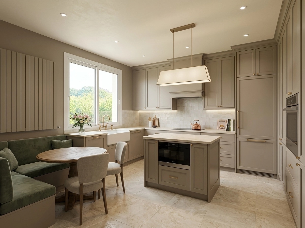 Interior design in Transitional style — Kitchen by GenRoom AI