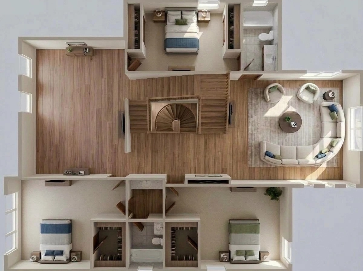 Interior design in Contemporary style — Living Room by GenRoom AI