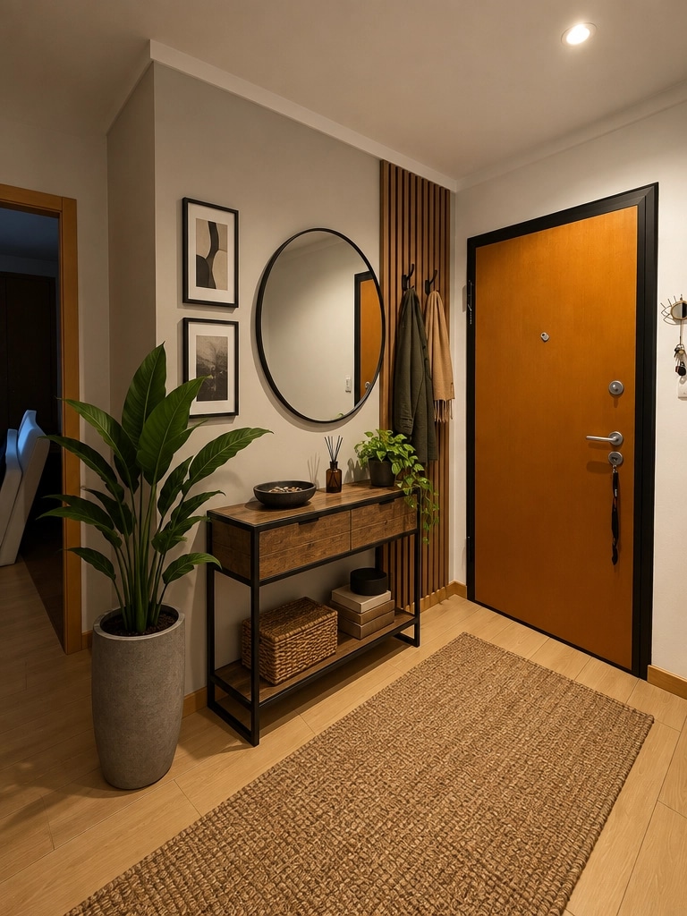 Loft / Industrial Hallway design — interior photo by GenRoom AI