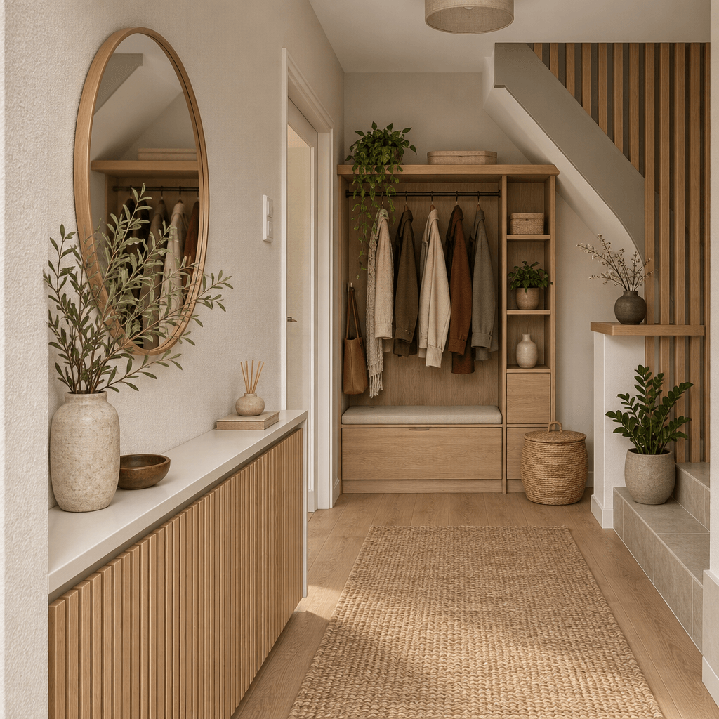 Interior design in Japandi style — Hallway by GenRoom AI