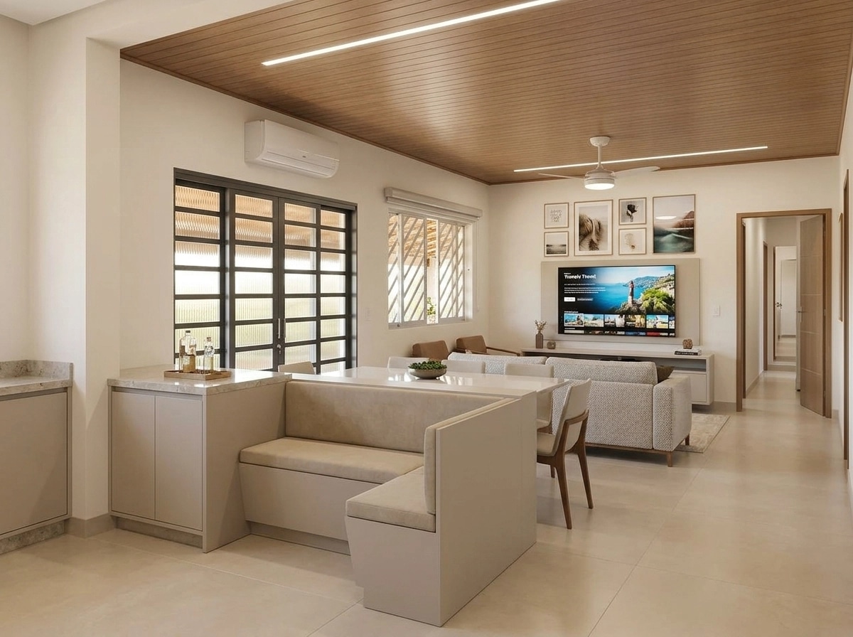 Interior design in Contemporary style — Living Room by GenRoom AI
