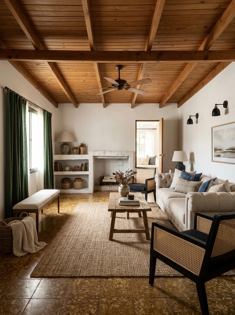 Modern Farmhouse Living Room design — interior photo by GenRoom AI