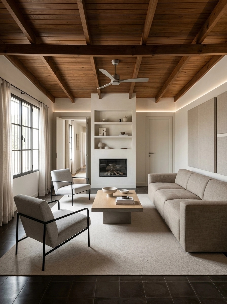 Minimalism Living Room design — interior photo by GenRoom AI