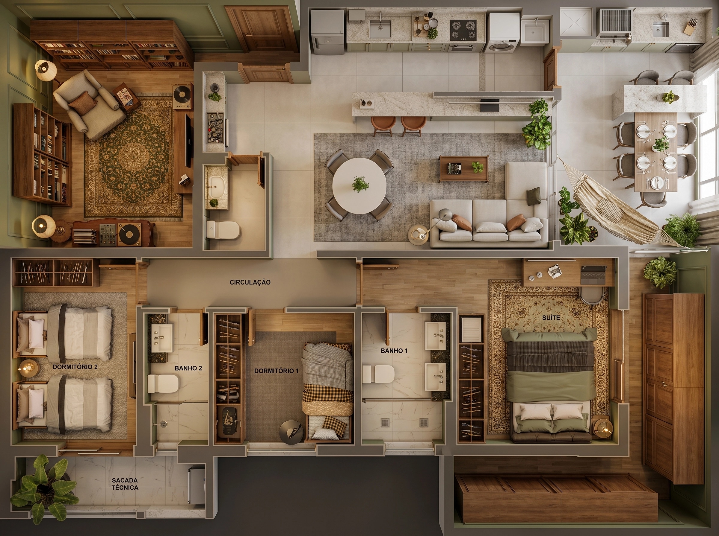Interior design in Classic style — Living Room by GenRoom AI