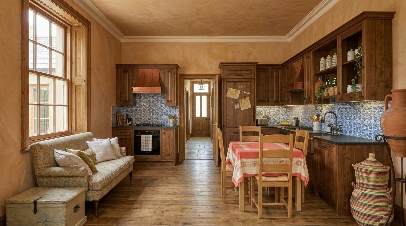 Interior design in Mediterranean style — Kitchen by GenRoom AI